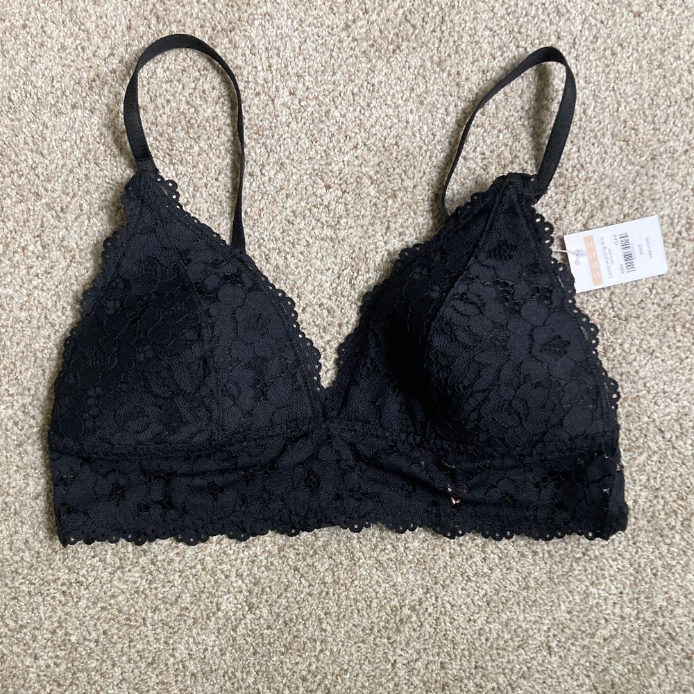 NWT Momanda Lace Plunge Nursing Bralette 36B